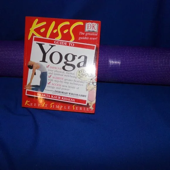 DK Keep It Simple Series (KISS) Yoga Book & New Purple 5 mm Yoga Mat - Picture 4 of 16